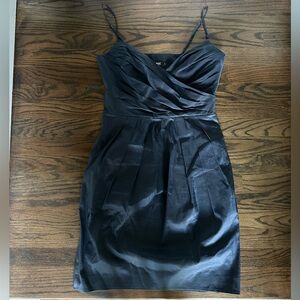 Size 4 Navy DKNY Crossover Top Dress with Pockets